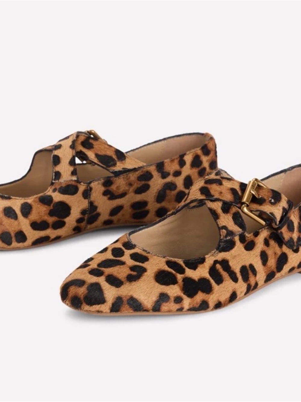 Boden Cross Strap Mary Jane Classic Leopard size 8(39) - Picture 2 of 13
